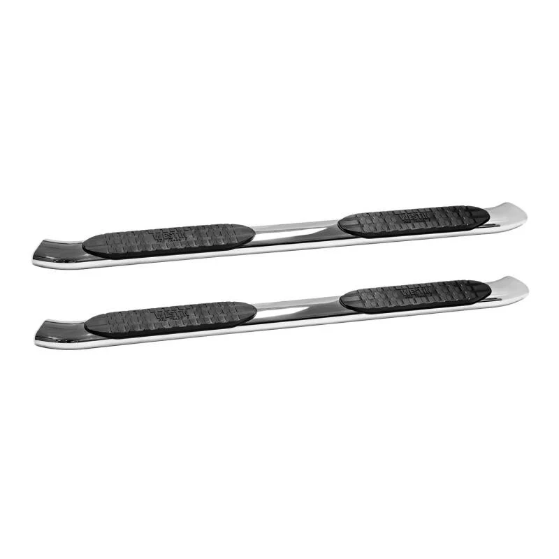 Westin 1999-2016 Ford F-250/350/450/550 Crew Cab PRO TRAXX 5 Oval Nerf Step Bars - SS - Image 2