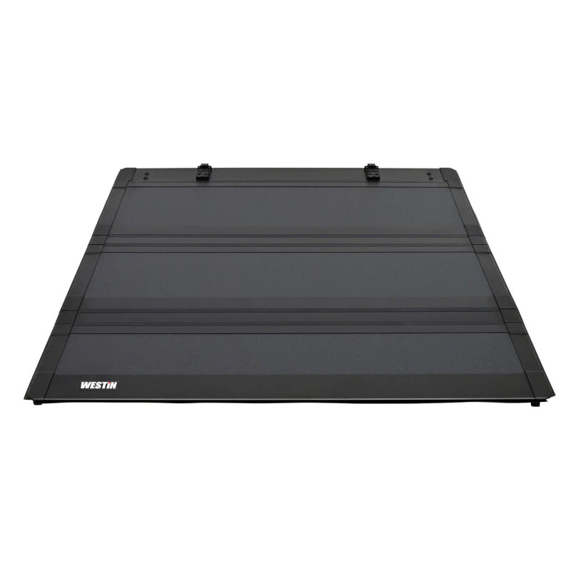 Westin 20-26 Chevrolet/GMC 2500HD 3500HD 6ft. 9in. Bed Hard Tri-Fold Tonneau Cover - Black - Image 2