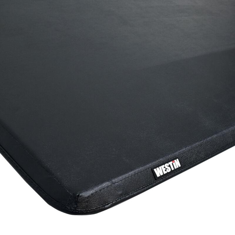 Westin 20-24 Chevy/GMC Silverado/Sierra 2500/3500HD 6ft. 10in. Bed Soft Tri-Fold Tonneau Cover - Blk - Image 4