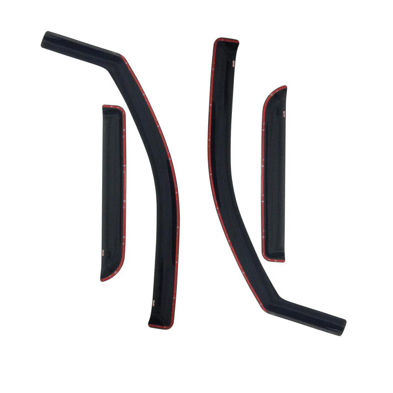 Westin 2002-2008 Dodge Ram Quad Cab (4 DR) In-Channel Wind Deflector 4pc - Smoke - Image 2