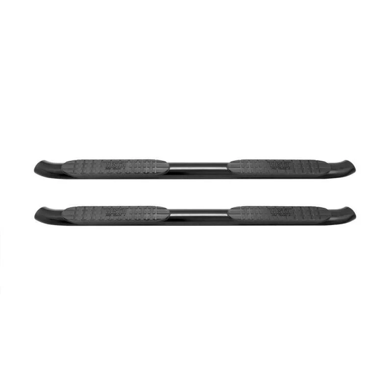 Westin 2007-2013 Chevy Silverado 1500 Crew Cab PRO TRAXX 4 Oval Nerf Step Bars - Black - Image 4