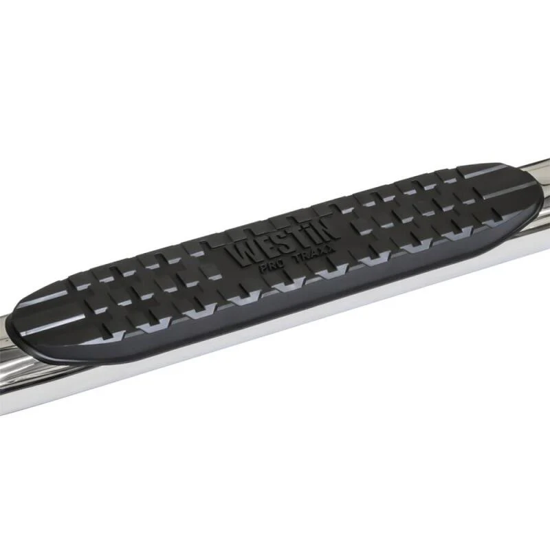 Westin 2007-2013 Chevy Silverado 1500 Crew Cab PRO TRAXX 4 Oval Nerf Step Bars - SS - Image 6