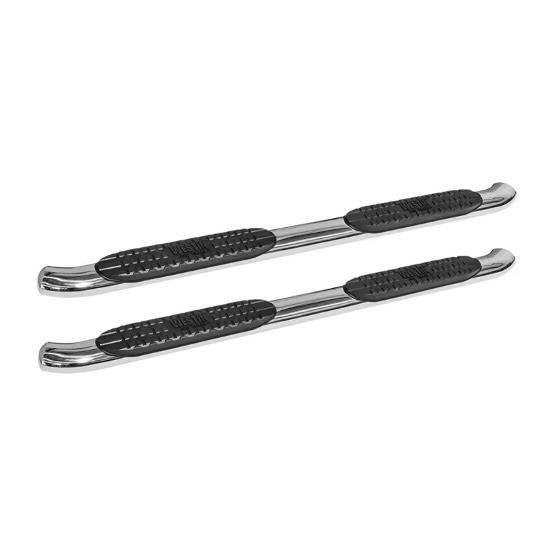Westin 2007-2013 Chevy Silverado 1500 Ext Cab PRO TRAXX 4 Oval Nerf Step Bars - SS - Image 2