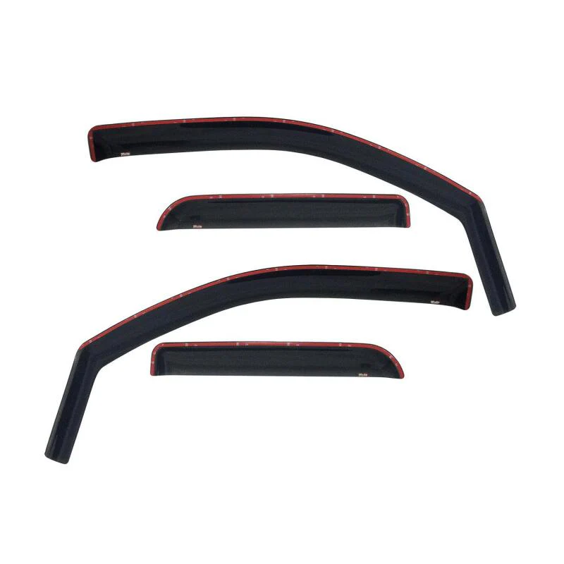 Westin 2007-2014 Chevy Silverado 2500/3500 Extended Cab In-Channel Wind Deflector 4pc - Smoke