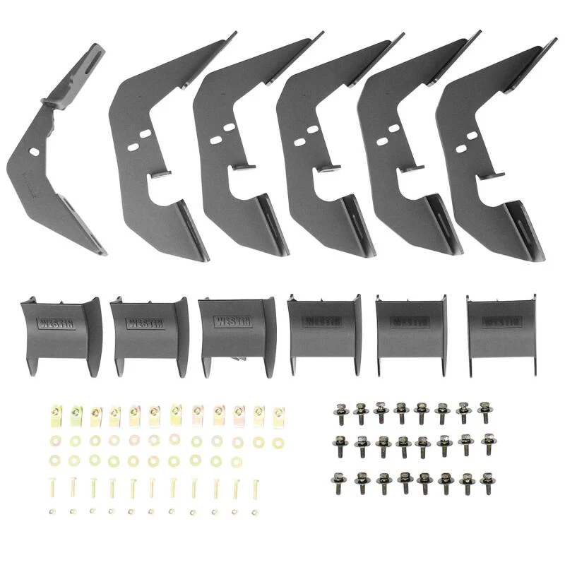 Westin 2007-2018 Chevy Silverado Ext/Dbl Cab R7 Nerf Step Bars - Black - Image 10