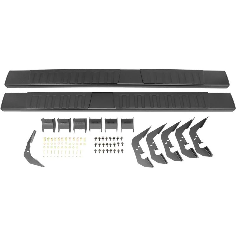Westin 2007-2018 Chevy Silverado Ext/Dbl Cab R7 Nerf Step Bars - Black - Image 8