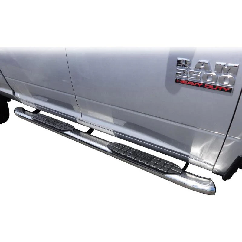 Westin 2009-2018 Dodge/Ram 1500/2500/3500 Crew Cab PRO TRAXX 5 Oval Nerf Step Bars - SS - Image 3