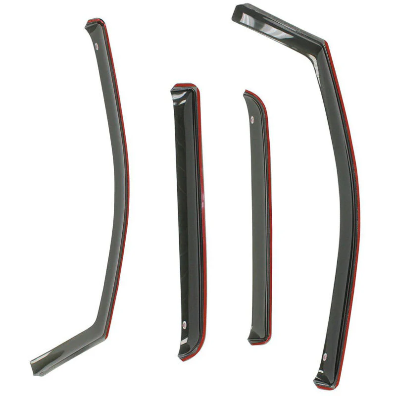 Westin 2009-2018 Dodge/Ram Crew Cab/Mega Cab In-Channel Wind Deflector 4pc - Smoke - Image 2