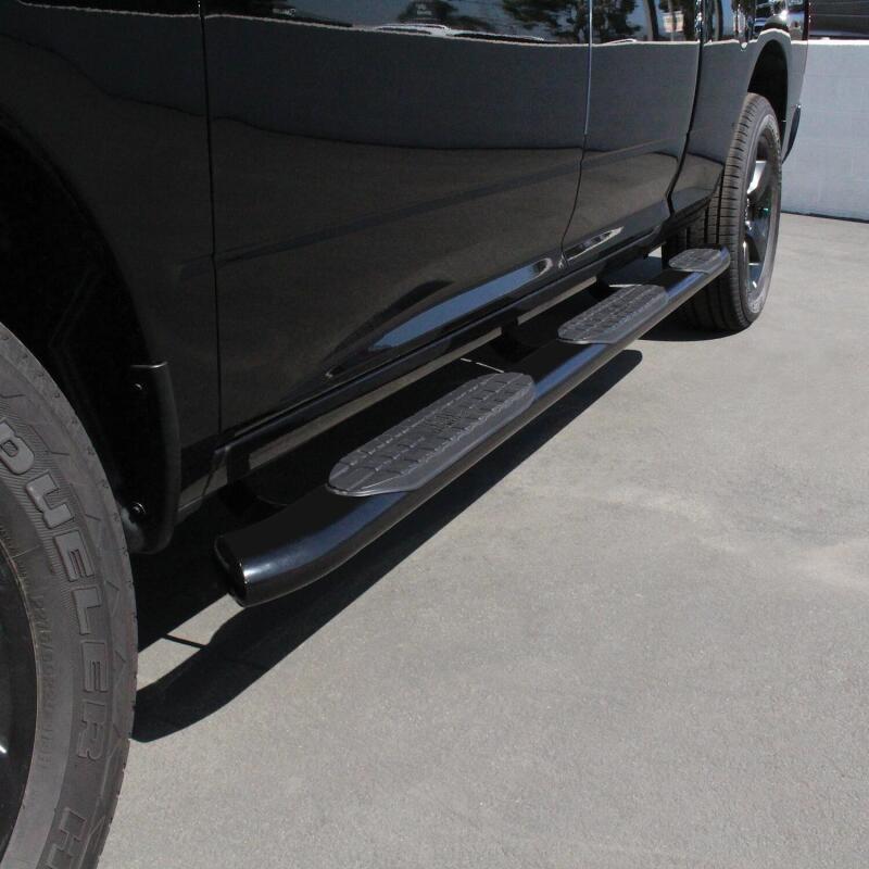 Westin 2009-2018 Ram/Dodge 1500 Quad Cab (6.5 ft Bed) PRO TRAXX 5 WTW Oval Nerf Step Bars - Black - Image 4