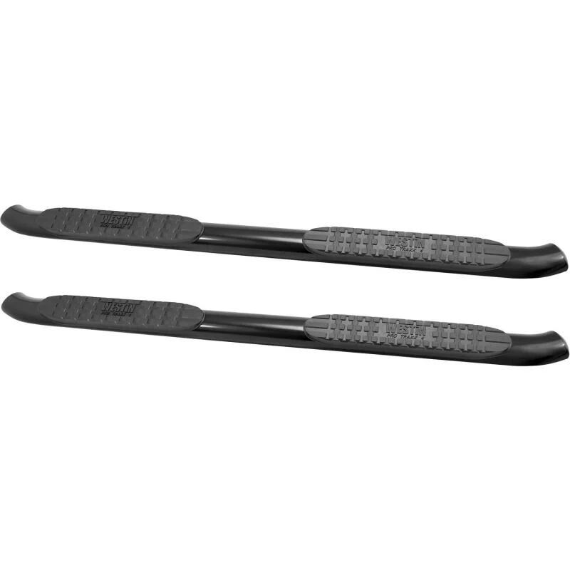 Westin 2014-2018 Chevrolet/GMC Silverado Sierra 1500 Dbl Cab PRO TRAXX 4 Oval Nerf Step Bars - Black - Image 10