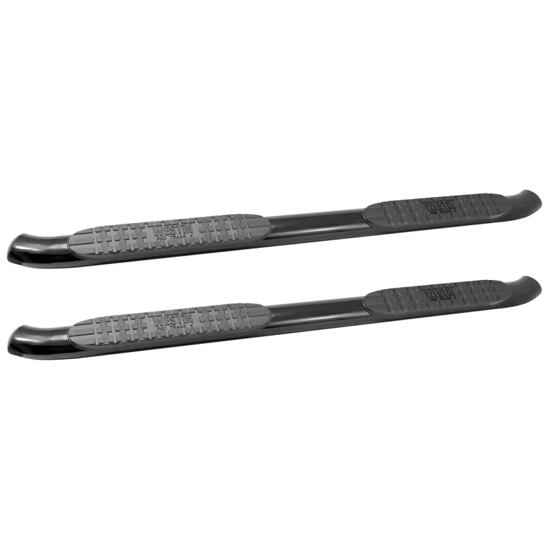 Westin 2014-2018 Chevrolet/GMC Silverado Sierra 1500 Dbl Cab PRO TRAXX 4 Oval Nerf Step Bars - Black - Image 2