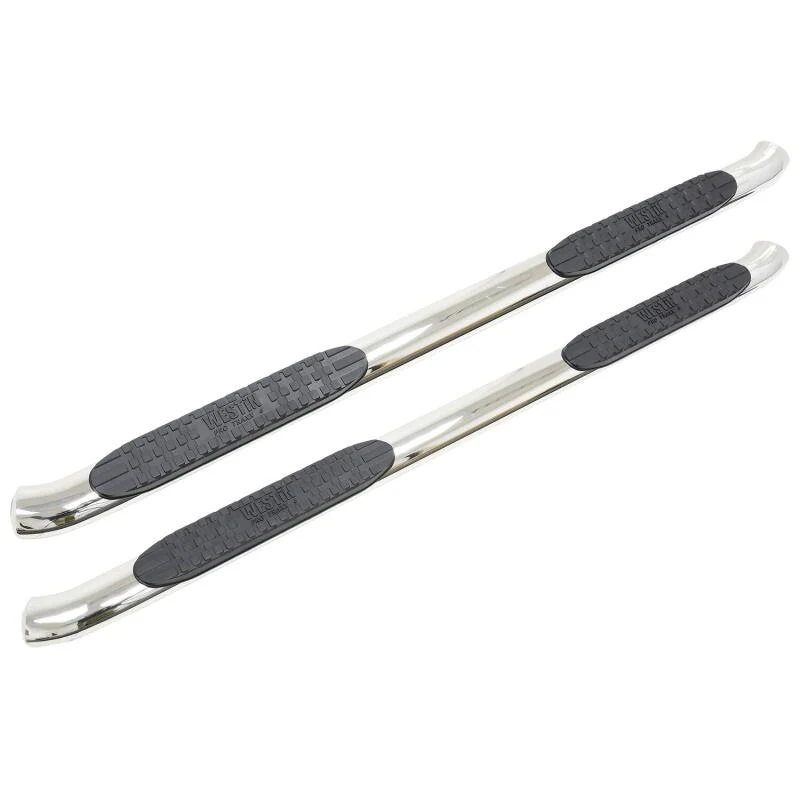Westin 2014-2018 Chevy Silverado 1500 Crew Cab PRO TRAXX 4 Oval Nerf Step Bars - SS - Image 2