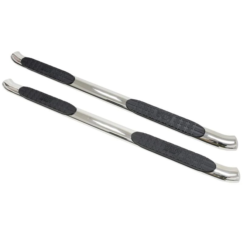 Westin 2014-2018 Chevy Silverado 1500 Crew Cab PRO TRAXX 4 Oval Nerf Step Bars - SS - Image 7