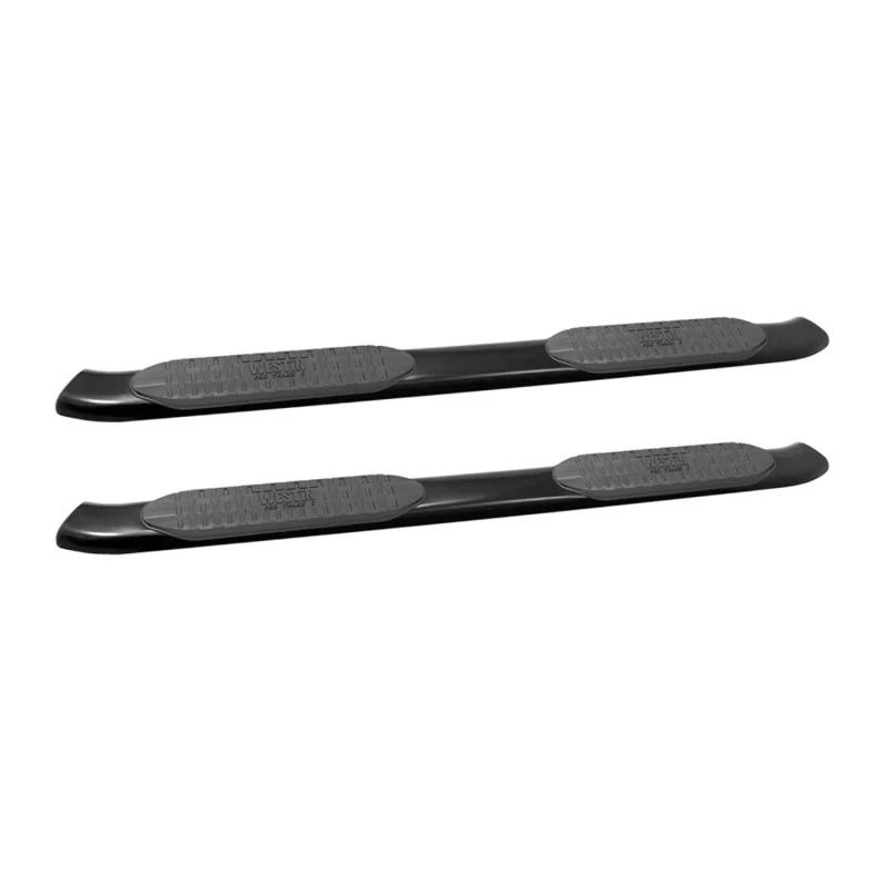 Westin 2014-2018 Chevy Silverado 1500 Crew Cab PRO TRAXX 5 Oval Nerf Step Bars - Black - Image 2