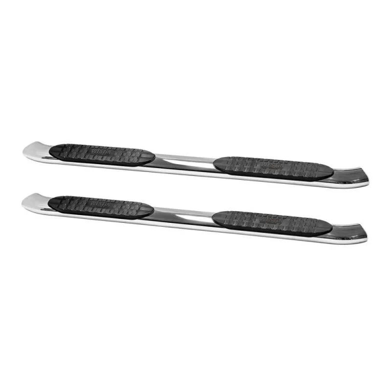 Westin 2014-2018 Chevy Silverado 1500 Crew Cab PRO TRAXX 5 Oval Nerf Step Bars - SS - Image 6
