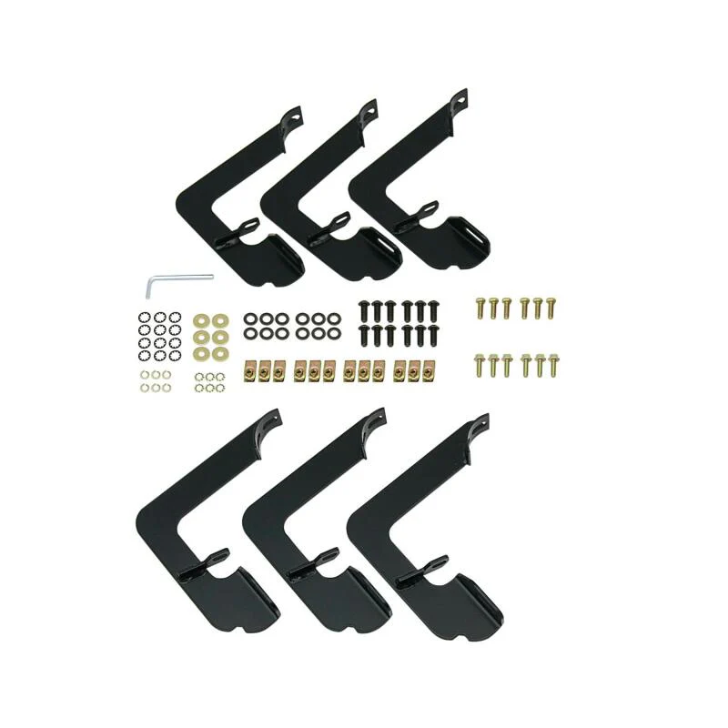 Westin 2014-2018 Chevy Silverado 1500 Dbl Cab (Rocker Mount) E-Series 3 Nerf Step Bars - SS - Image 4