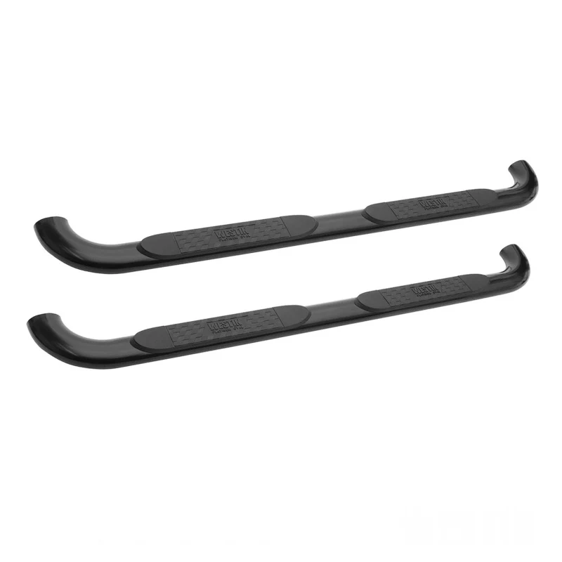 Westin 2015-2018 Chevy Silv 25/3500 Crew Cab (Body Mount) Platinum 4 Oval Nerf Step Bars - Black - Image 2