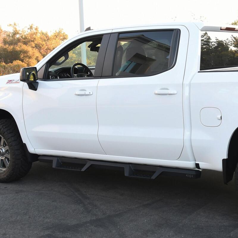 Westin 2019 Chevrolet Silverado / GMC Sierra 1500 Crew Cab Drop Nerf Step Bars - Textured Black - Image 2