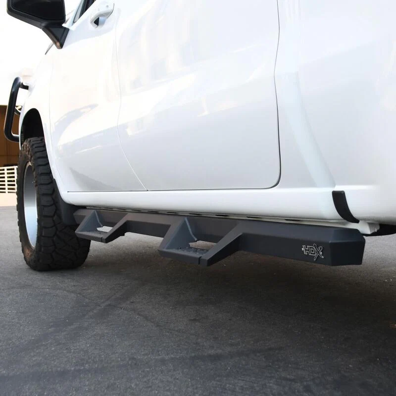 Westin 2019 Chevrolet Silverado / GMC Sierra 1500 Crew Cab Drop Nerf Step Bars - Textured Black - Image 6