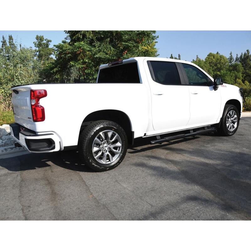 Westin 2019-2026 Chevy Silverado/Sierra 1500 Crew Cab Non LD PRO TRAXX 4 Oval Nerf Step Bars - Black - Image 4