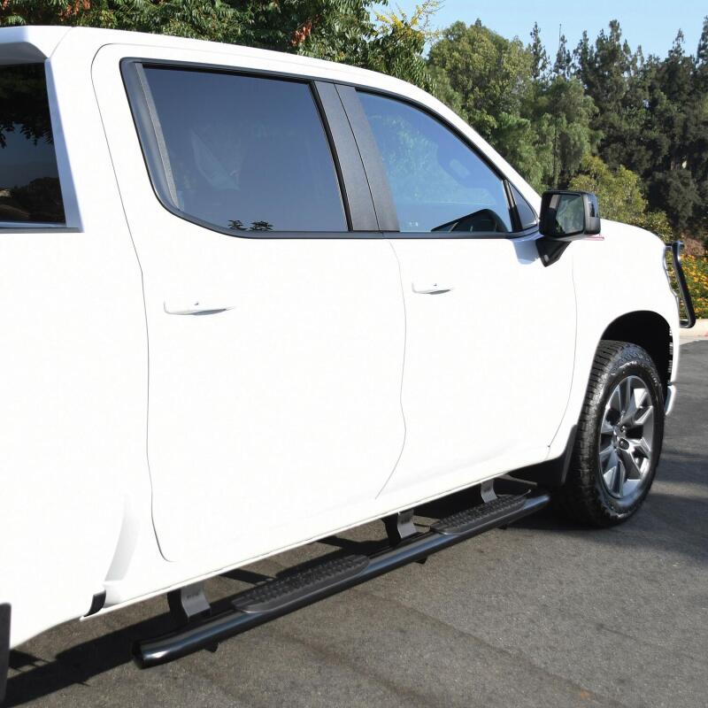 Westin 2019-2026 Chevy Silverado/Sierra 1500 Crew Cab Non LD PRO TRAXX 4 Oval Nerf Step Bars - Black - Image 5