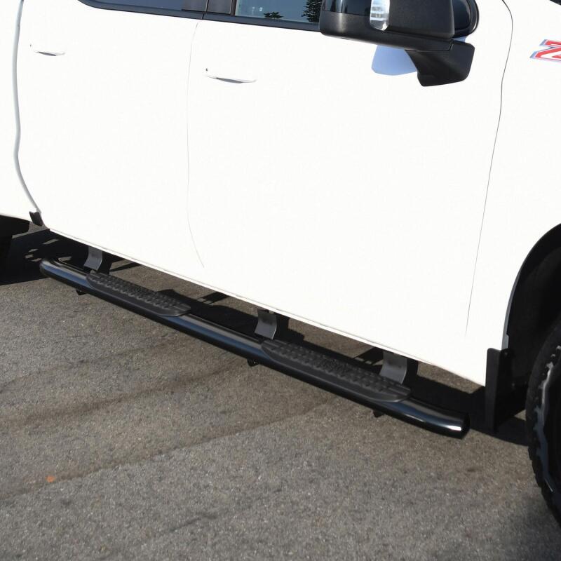 Westin 2019-2026 Chevy Silverado/Sierra 1500 Crew Cab Non LD PRO TRAXX 4 Oval Nerf Step Bars - Black - Image 6