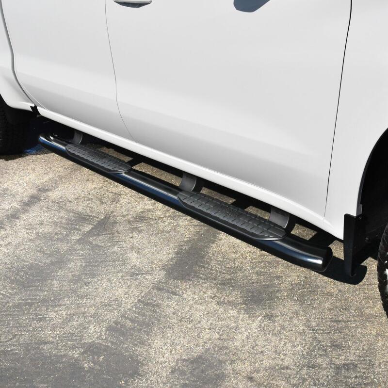 Westin 2019 Chevrolet Silverado/Sierra 1500 Crew Cab Non LD PRO TRAXX 5 Oval Nerf Step Bars - Black - Image 4