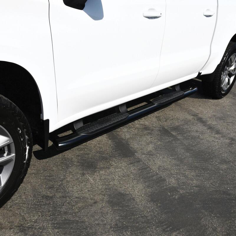 Westin 2019 Chevrolet Silverado/Sierra 1500 Crew Cab Non LD PRO TRAXX 5 Oval Nerf Step Bars - Black - Image 6