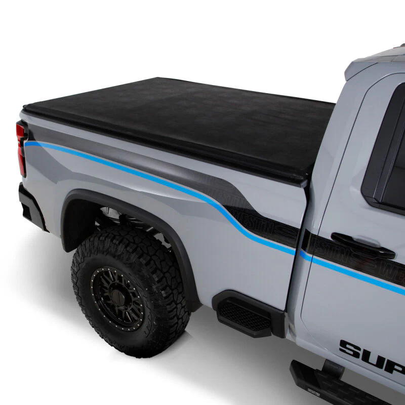 Westin 2024 Chevrolet Silverado 2500HD Soft Roll Tonneau Cover - Black - Image 11