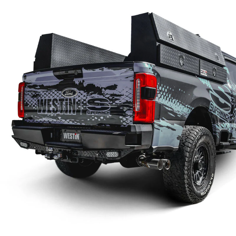 Westin 23-25 Ford F-250/350/450/550/600 HDX Bandit Rear Bumper - Black - Image 3