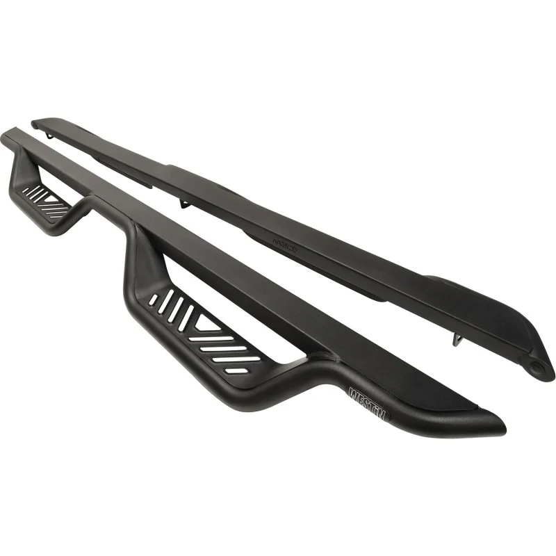 Westin 99-13 Chevrolet Silverado 1500 (Ext. Cab) Outlaw Drop Nerf Step Bars - Textured Black - Image 17