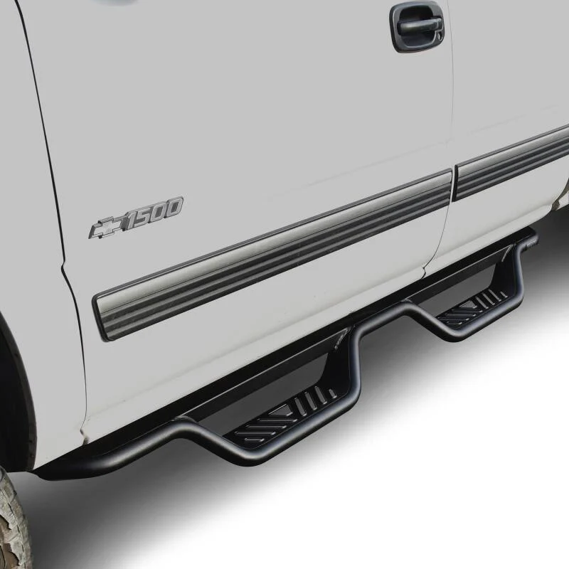 Westin 99-13 Chevrolet Silverado 1500 (Ext. Cab) Outlaw Drop Nerf Step Bars - Textured Black - Image 8
