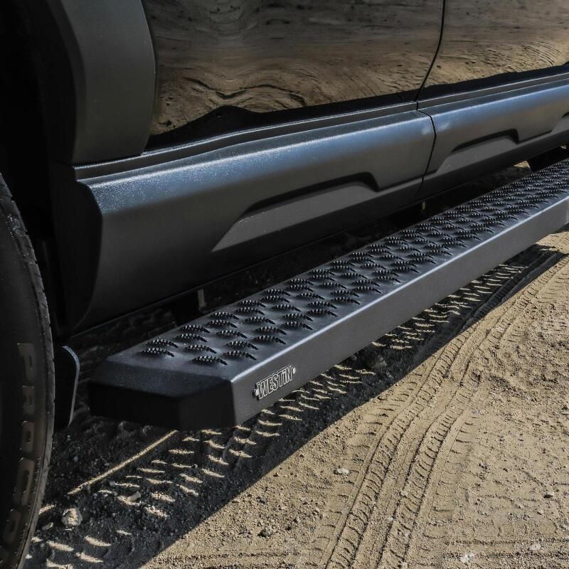 Westin Grate Steps Running Boards 68 in - Textured Black - Image 6