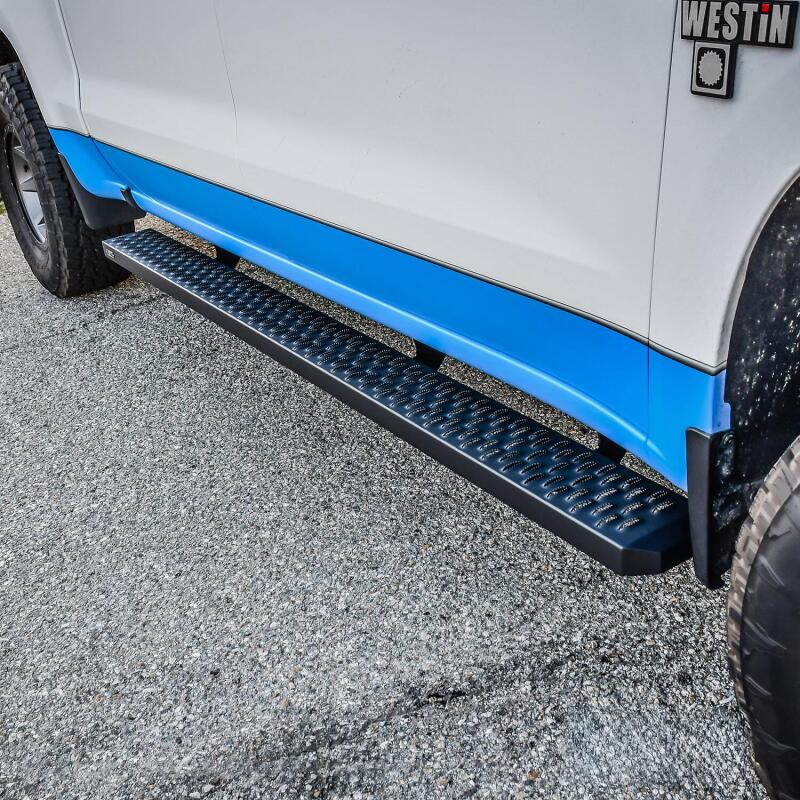 Westin Grate Steps Running Boards 90 in - Textured Black - Image 11