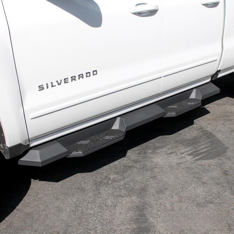 Westin/HDX 07-18 Chevy/GMC Silv/Sierra 15/25/3500 Ext/Dbl Xtreme Nerf Step Bars - Textured Black - Image 3