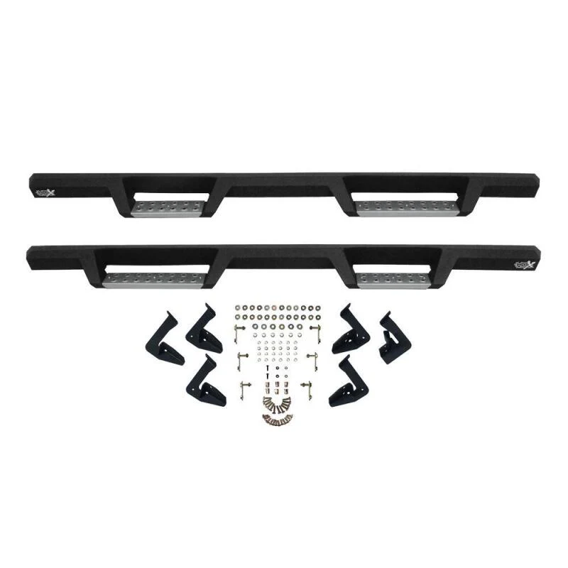 Westin/HDX 07-18 GM 15/25/3500 Crew Cab (Excl. Classic) SS Drop Nerf Step Bars - Textured Black - Image 4