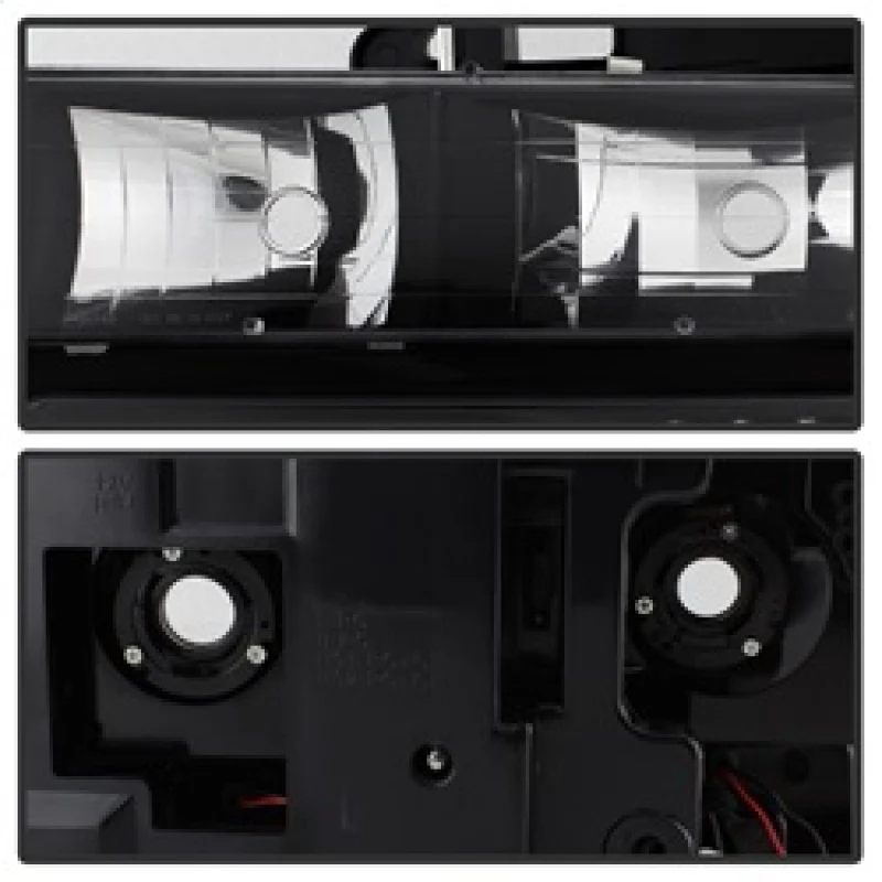 xTune 92-94 Blazer Full Size Corner/LED Bumper Headlights Black HD-JH-CCK88-LED-AM-BK-SET - Image 4