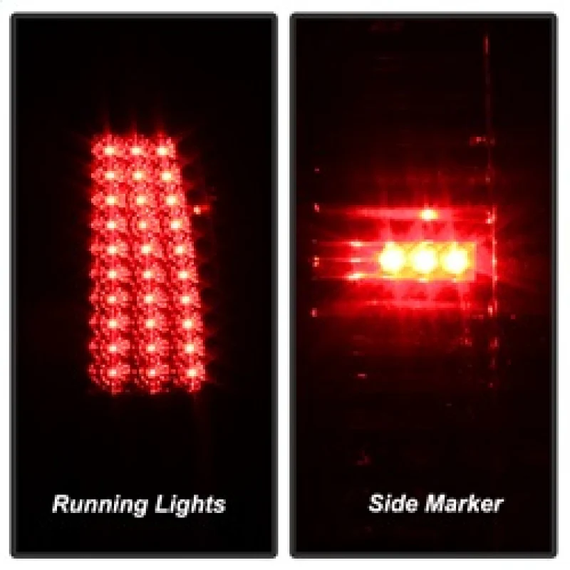 xTune Chevy Silverado 1500/2500/3500 03-06 LED Tail Lights Red Clear ALT-ON-CS03-LED-RC - Image 11