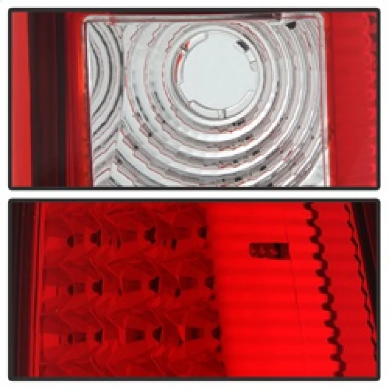xTune Chevy Silverado 1500/2500/3500 03-06 LED Tail Lights Red Clear ALT-ON-CS03-LED-RC - Image 3