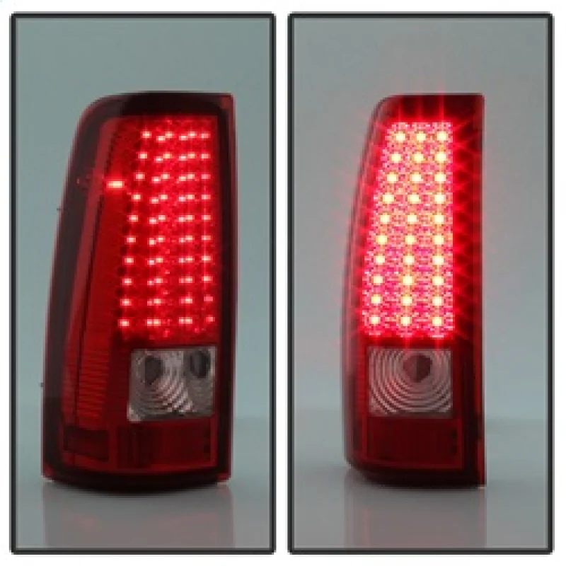 xTune Chevy Silverado 1500/2500/3500 03-06 LED Tail Lights Red Clear ALT-ON-CS03-LED-RC - Image 5