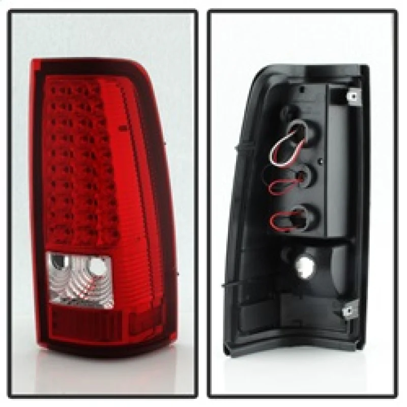 xTune Chevy Silverado 1500/2500/3500 03-06 LED Tail Lights Red Clear ALT-ON-CS03-LED-RC - Image 6
