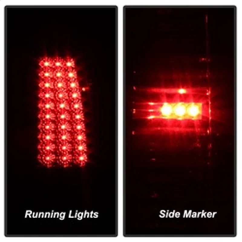 xTune Chevy Silverado 1500/2500/3500 99-02 99-03 LED Tail Lights Smoke ALT-ON-CS99-LED-SM - Image 4