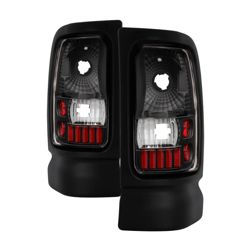 xTune Dodge Ram 1500/2500/3500 94-01 Euro Style Tail Lights Black ALT-ON-DRAM94-BK - Image 2