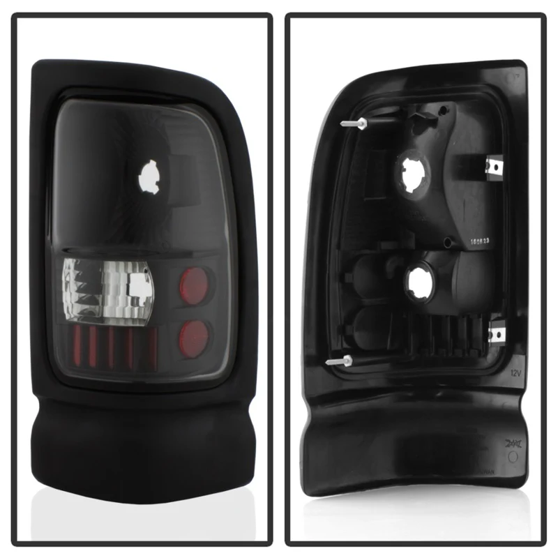 xTune Dodge Ram 1500/2500/3500 94-01 Euro Style Tail Lights Black ALT-ON-DRAM94-BK - Image 3