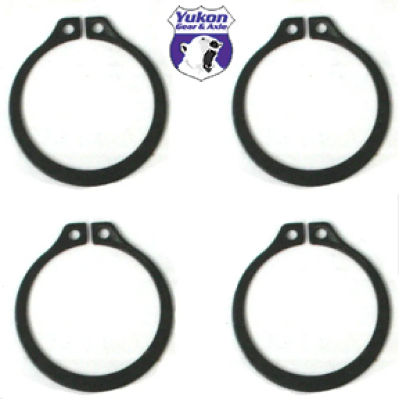 Yukon Gear (4) Full Circle Snap Rings / Fits Dana 60 733X U-Joint w/ Aftermarket Axle - Image 2