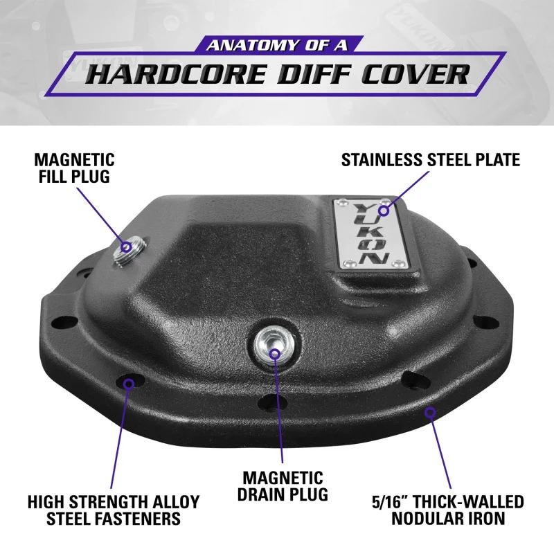 Yukon Gear Hardcore Diff Cover for 8.5inch GM Rear w/ 5/16inch Cover Bolts - Image 7